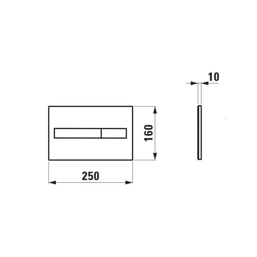 LAUFEN H8956610000001 - DUAL LIS öblítőgomb, fehér