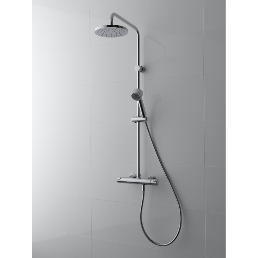 LAUFEN HF500957100600 - Zuhanyszett termosztátos CITYPRO csapteleppel, fényes króm