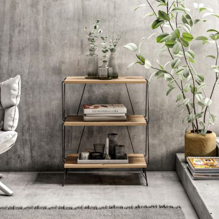 Lazandos dohányzóasztal 75x48 cm barna/fekete
