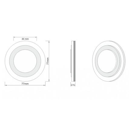 LDST LI-01-SZ-BC8 - LED Lépcsőmegvilágító LILI 8xLED/1,2W/230V arany 3500K
