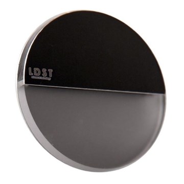 LDST RO-01-CB-BZ4 - LED Lépcsőmegvilágító ROBIN 4xLED/1,2W/230V fényes fekete