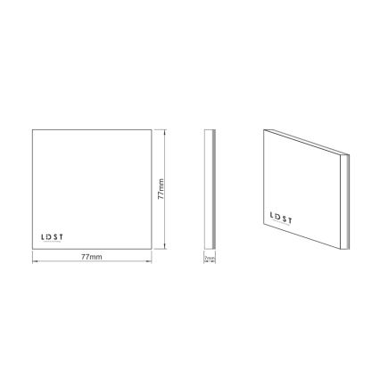 LDST SI-01-L-BC8 - Lépcsőházi lámpa SILVER 8xLED/1,2W/230V