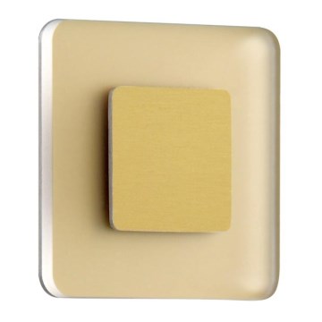 LDST SW-01-SZ-BC8 - LED Lépcsőmegvilágító SWIFT 8xLED/1,2W/230V arany 3500K
