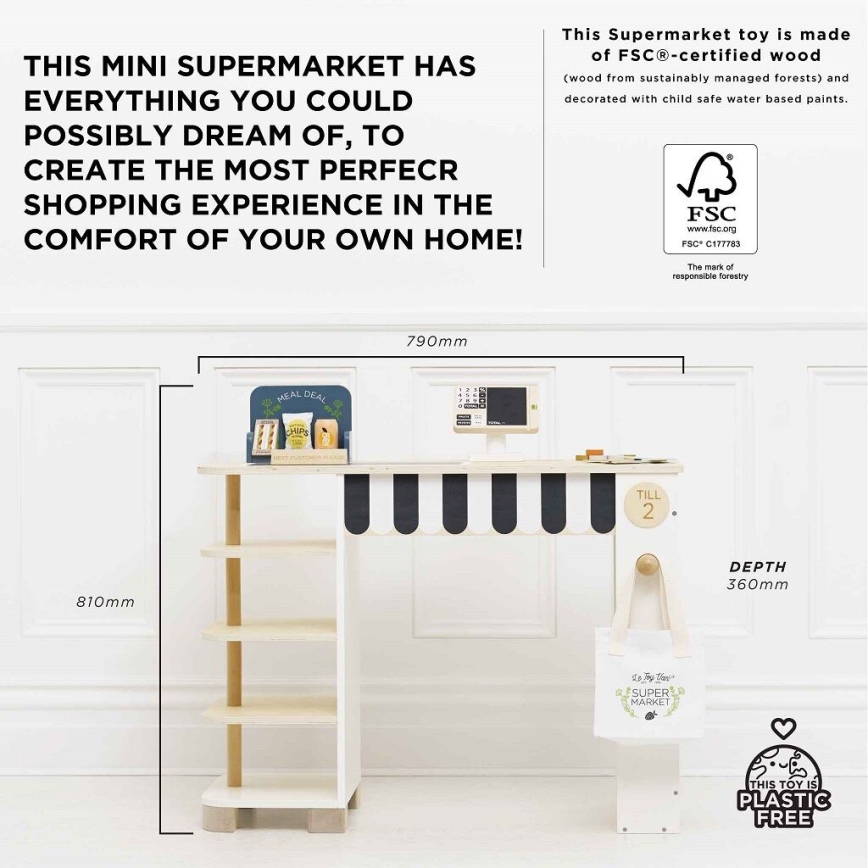 Le Toy Van - Piaci stand pénztárgéppel és tartozékokkal