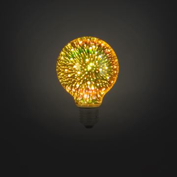 LED 3D Dekoratív izzó G95 E27/3,5W/230V