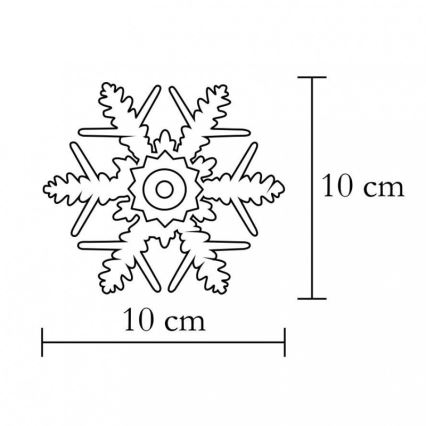 LED ablakdísz/2xCR2032
