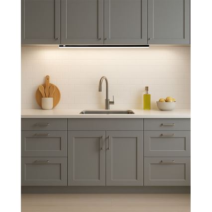 LED alá szerelhető lámpa TUBE LED/14W/230V 90 cm fekete