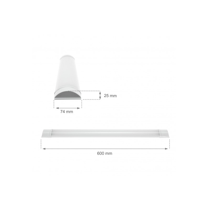 LED alá szerelhető lámpatest VIGA LED/14W/230V 6000K fehér