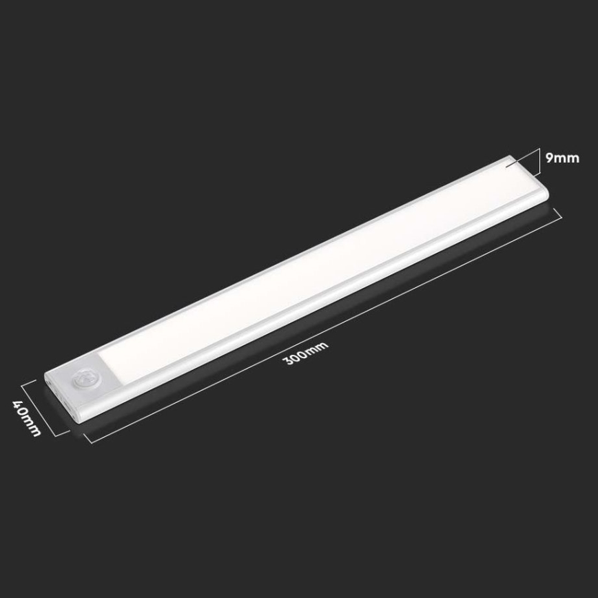 LED alatti világítás érzékelővel LED/1,5W/5V 1500 mAh 3000K