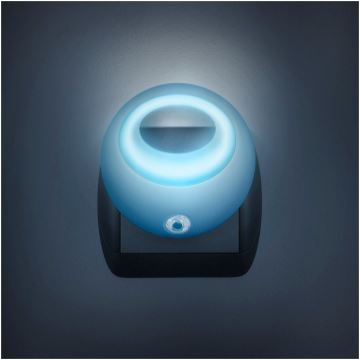 LED Aljzatos orientációs lámpa érzékelővel LED/1W/230V kék