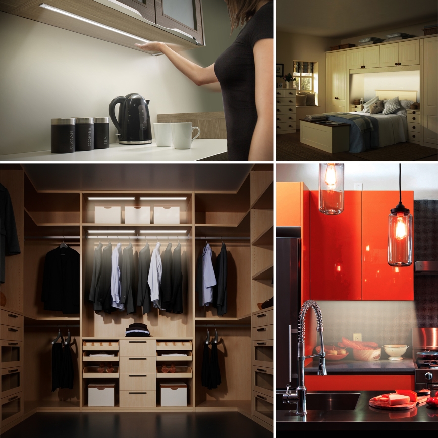 LED állítható fényerejű pult alatti lámpa érzékelővel LED/9W/12/230V 4000K