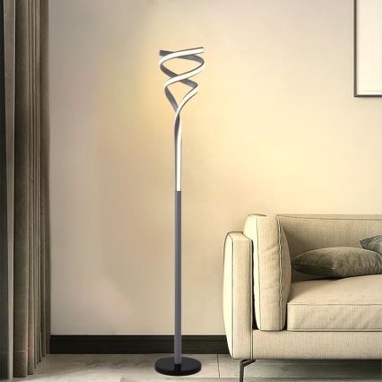 LED Állítható fényerejű állólámpa LED/50W/230V 3000-6500K szürke + távirányító