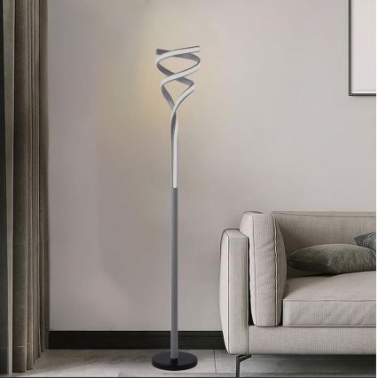 LED Állítható fényerejű állólámpa LED/50W/230V 3000-6500K szürke + távirányító