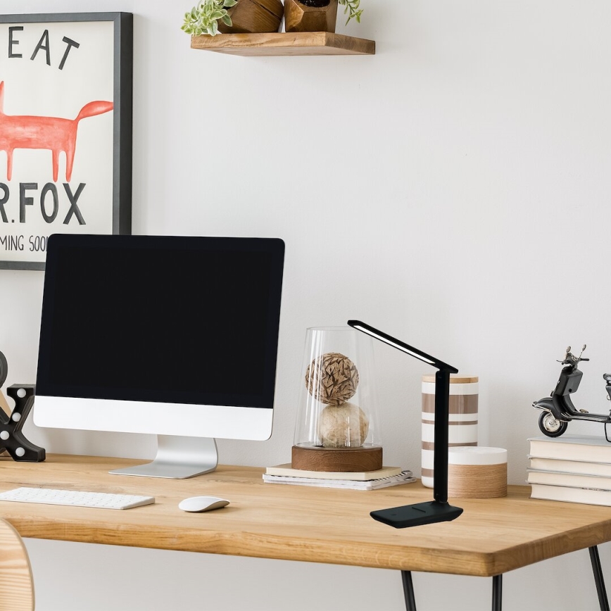 LED állítható fényerejű asztali lámpa POST LED/5W/5V 3000-6500K fekete