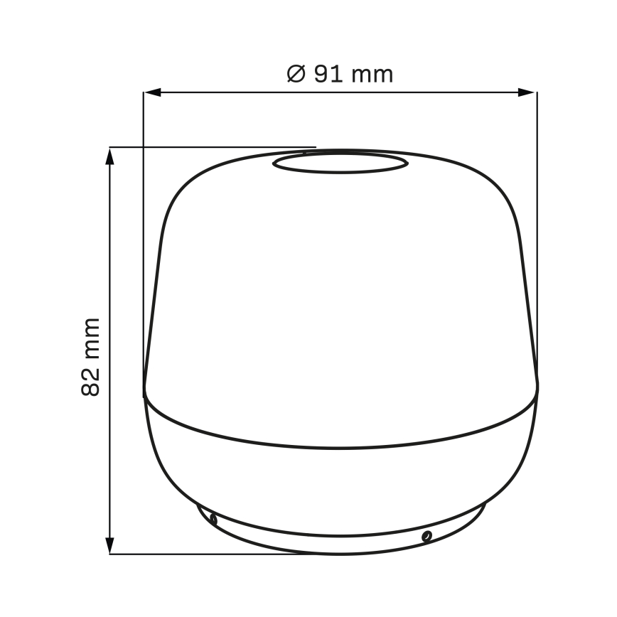 LED állítható fényerejű érintős kültéri asztali lámpa SAMBA LED/1,2W/5V USB 1200 mAh IP44 szürke