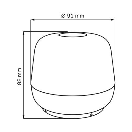 LED állítható fényerejű érintős kültéri asztali lámpa SAMBA LED/1,2W/5V USB 1200 mAh IP44 zöld