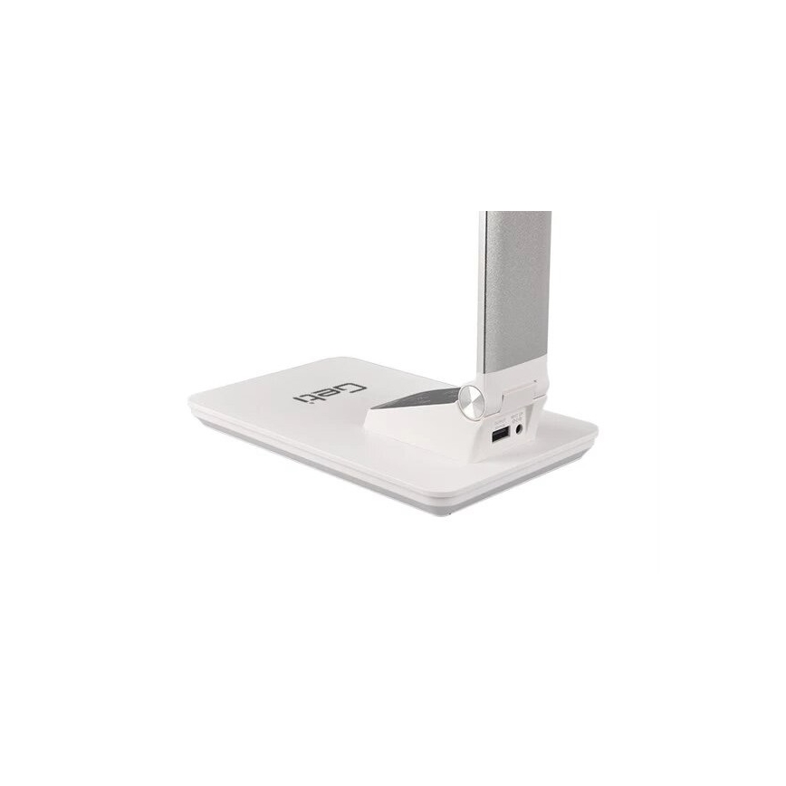 LED állítható fényerejű asztali lámpa USB-vel LED/7W/230V 3000K/4000K/5500K fehér