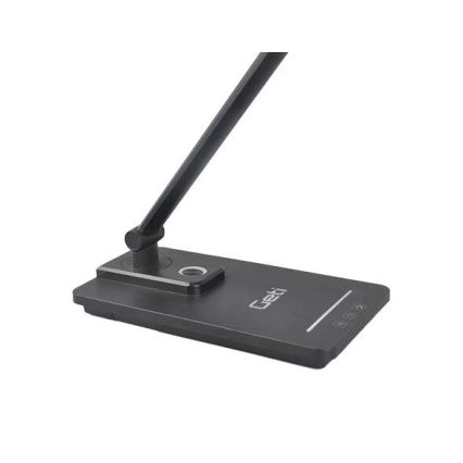 LED állítható fényerejű asztali lámpa USB-vel LED/9W/230V 3000K/4000K/5500K fekete