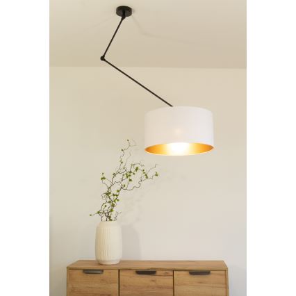 LED állítható csillár rúddal GORTA 1xE27/60W/230V fehér/arany