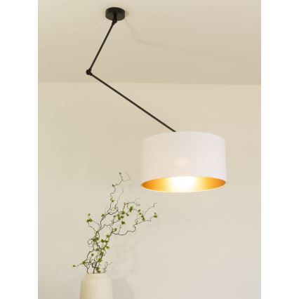 LED állítható csillár rúddal GORTA 1xE27/60W/230V fehér/arany