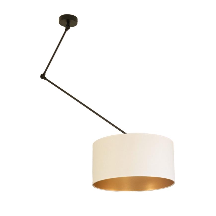LED állítható csillár rúddal GORTA 1xE27/60W/230V fehér/arany