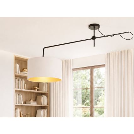LED állítható, felületre szerelhető csillár VENICE 1xE27/60W/230V fehér/arany