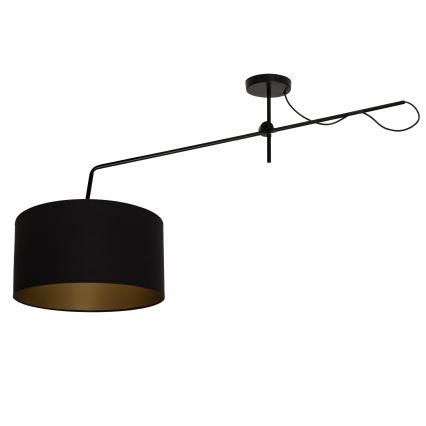 LED állítható felületre szerelhető csillár VENICE 1xE27/60W/230V fekete/arany