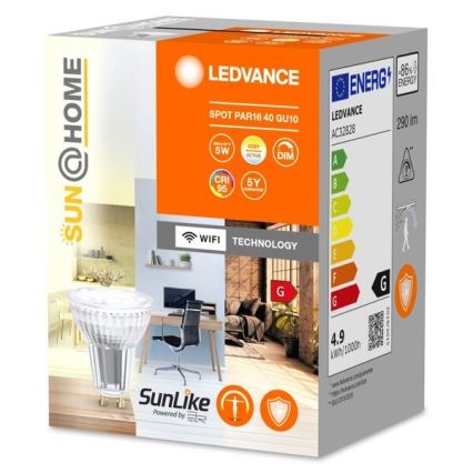 LED Dimmelhető antibakteriális izzó PAR16 GU10/4,9W/230V Wi-Fi - Ledvance