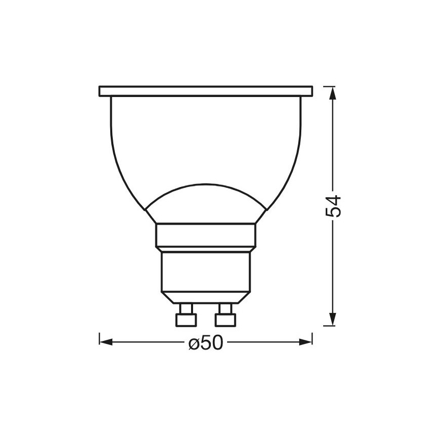 LED Dimmelhető antibakteriális izzó PAR16 GU10/4,9W/230V Wi-Fi - Ledvance