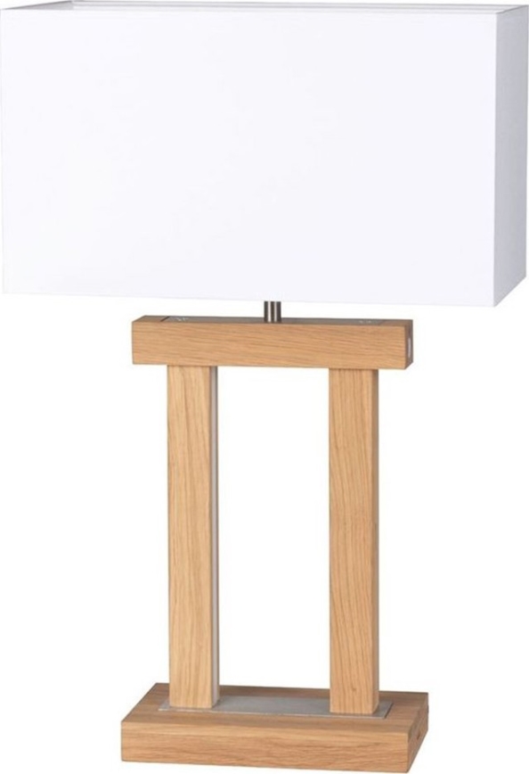 LED állítható fényerejű asztali lámpa HAKON 1xE27/40W+2xLED/7,5W/230V 55 cm tölgy