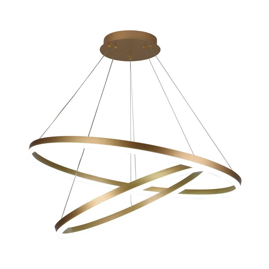 LED Fényerőszabályzós csillár kábellel LED/100W/230V 3000-6500K átm. 80 cm + távirányító