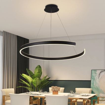 LED Fényerőszabályzós csillár kábellel LED/100W/230V 3000-6500K átm. 80 cm + távirányító