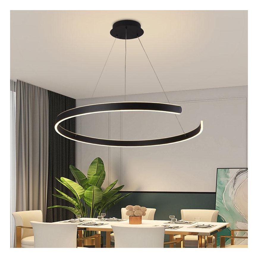LED Fényerőszabályzós csillár kábellel LED/100W/230V 3000-6500K átm. 80 cm + távirányító