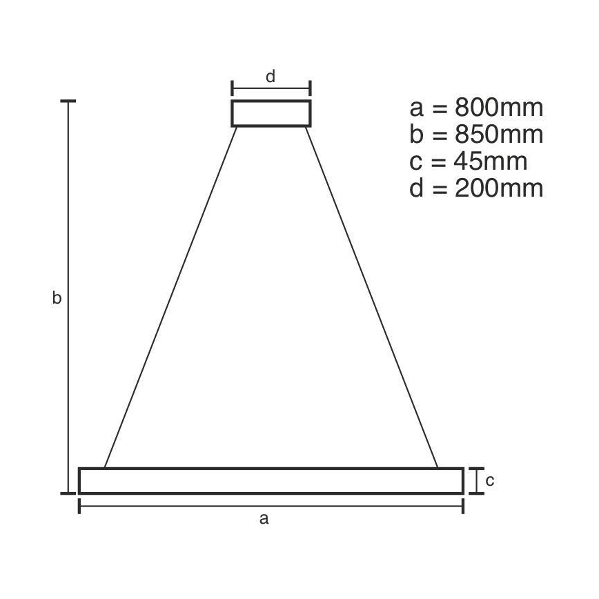 LED Fényerőszabályzós csillár kábellel LED/100W/230V 3000-6500K átm. 80 cm + távirányító