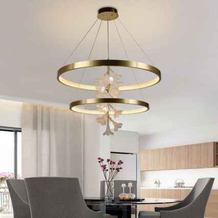 LED Fényerőszabályzós csillár kábellel LED/100W/230V 3000-6500K + távirányító