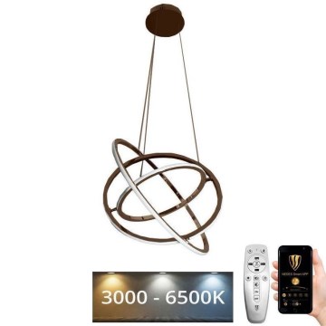 LED állítható fényerejű csillár kábellel LED/105W/230V 3000-6500K átm. 60 cm + távirányító