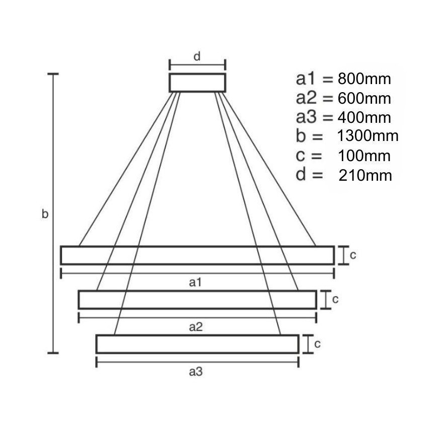 LED dimmelhető kristály csillár kábelre LED/115W/230V 3000-6500K króm/arany + távirányító