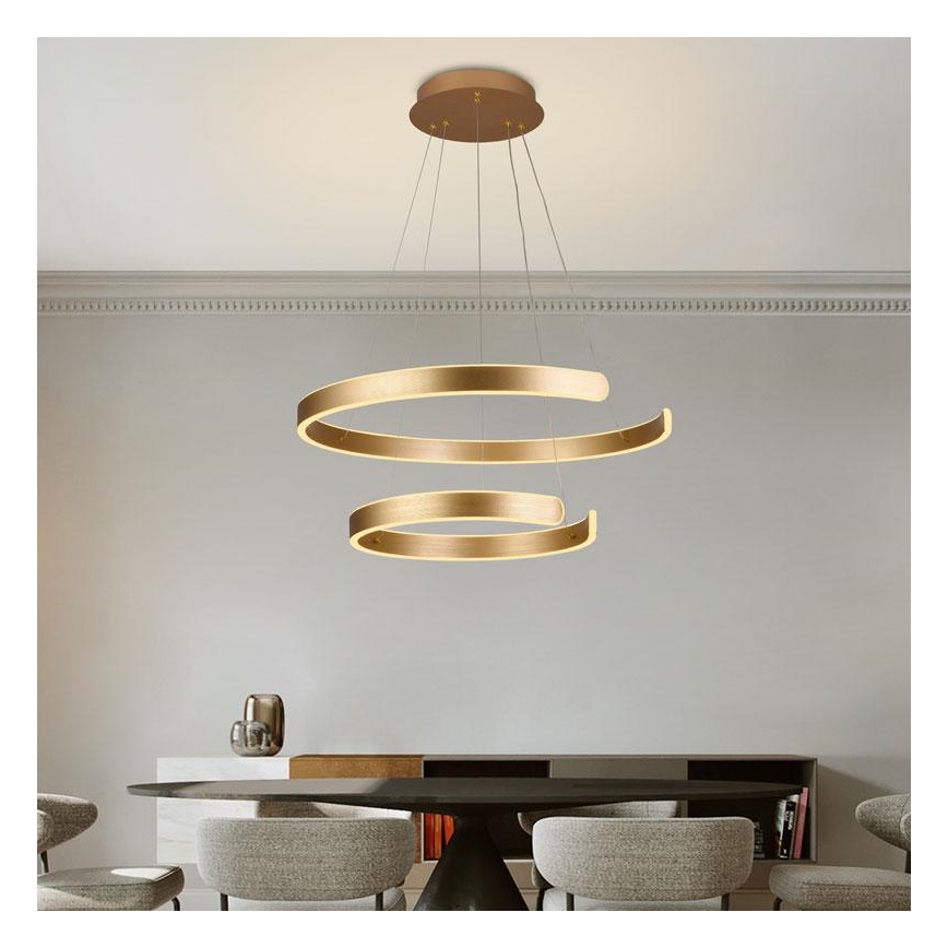 LED Fényerőszabályzós csillár kábellel LED/120W/230V 3000-6500K átm. 60 cm + távirányító