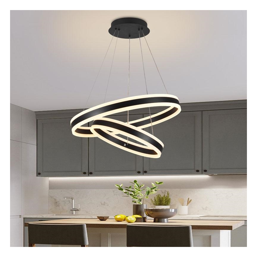 LED Fényerőszabályzós csillár kábellel LED/135W/230V 3000-6500K átm. 60 cm + távirányító