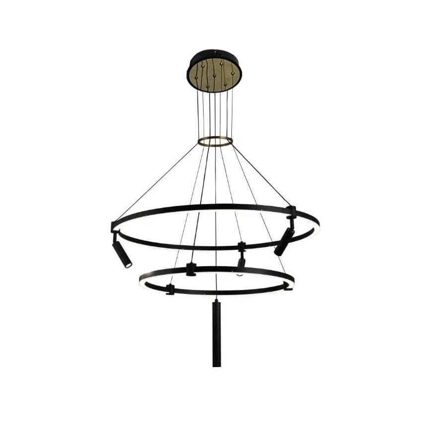 LED Fényerőszabályzós csillár kábellel LED/140W/230V 3000-6500K + távirányító