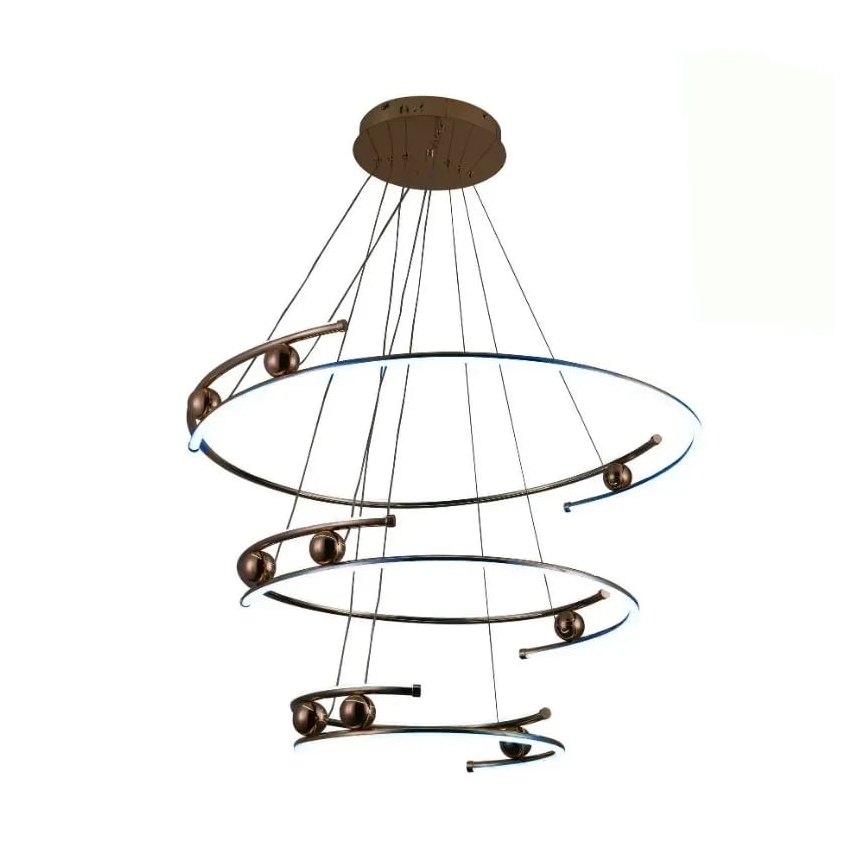 LED Fényerőszabályzós csillár kábellel LED/170W/230V 3000-6500K átm. 80 cm + távirányító