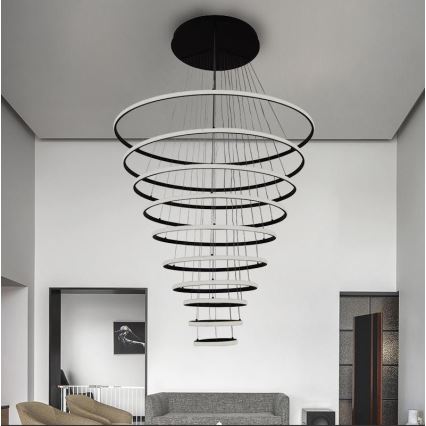 LED Fényerőszabályzós csillár kábellel LED/365W/230V 3000-6500K átm. 100 cm + távirányító