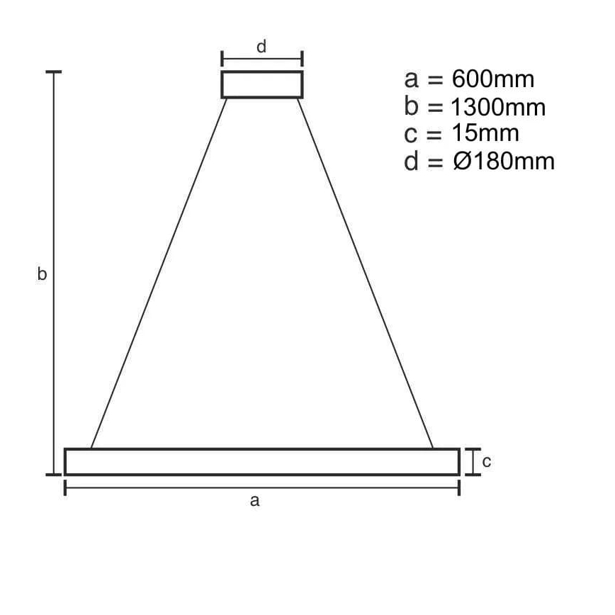 LED Fényerőszabályzós csillár kábellel LED/40W/230V 3000-6500K + távirányító