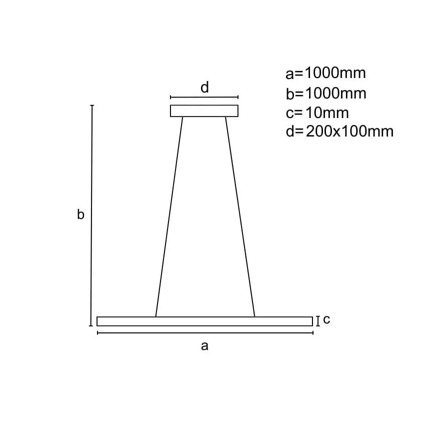 LED Fényerőszabályzós csillár kábelen LED/40W/230V 3000-6500K fehér + távirányító