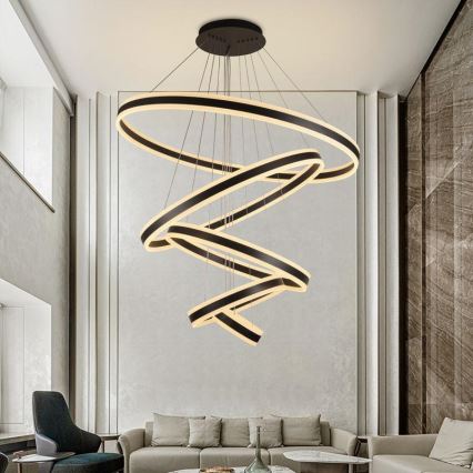 LED dimmelhető függeszték kábellel LED/420W/230V 3000-6500K átm. 100 cm + távirányító