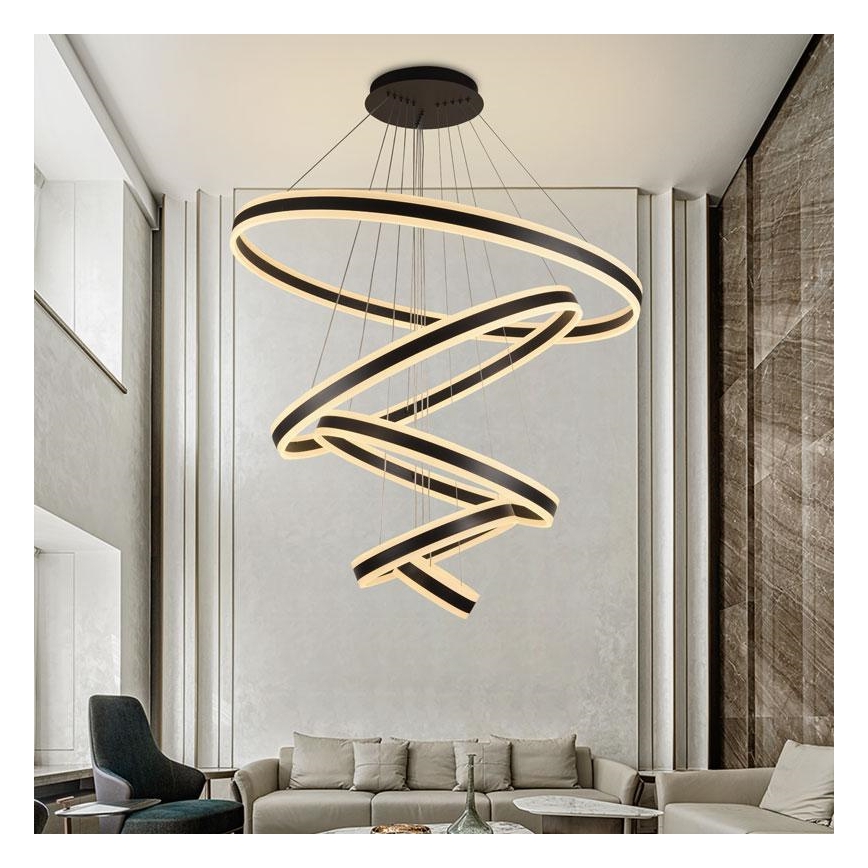 LED dimmelhető függeszték kábellel LED/420W/230V 3000-6500K átm. 100 cm + távirányító