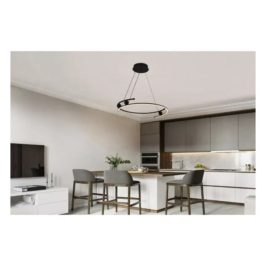 LED Fényerőszabályzós csillár kábellel LED/50W/230V 3000-6500K átm. 60 cm + távirányító