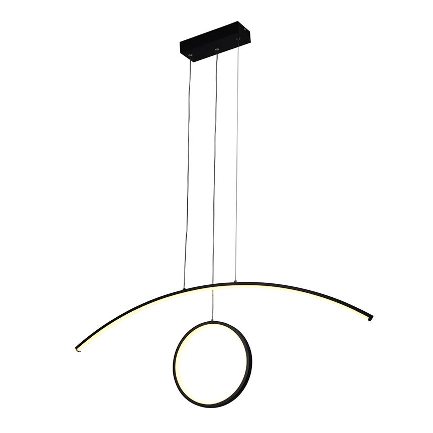 LED állítható fényerejű csillár kábelen LED/55W/230V 3000-6500K + távirányítóval