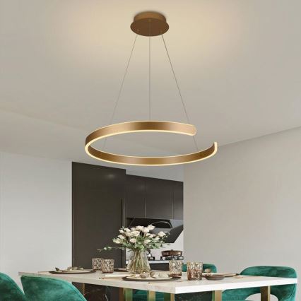 LED dimmelhető csillár kábelre szerelve LED/70W/230V 3000-6500K átm. 60 cm + távirányító