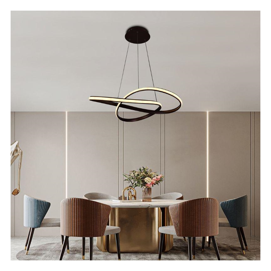 LED dimmelhető csillár kábelre szerelve LED/70W/230V 3000-6500K átm. 60 cm + távirányító